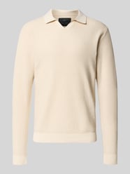 Strickpullover mit gerippten Abschlüssen Modell 'EASTON' von Jack & Jones Premium Beige - 17
