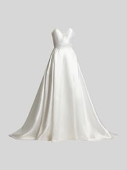 Bruidsjurk met details van kant van Luxuar - 11