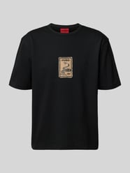 Koszulka T-shirt z czystej bawełny, krój regular fit, model 'DOBUL' od HUGO - 16