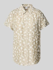 Regular Fit Bluse mit Knopfleiste von Brax Beige - 9