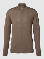 Strickjacke aus reinem Leinen Modell 'Mason' von Matinique Braun - 15