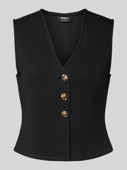 Regular fit gilet met viscose, model 'NAOMI' van Only - 22