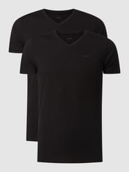 T-Shirt mit Stretch-Anteil im 2er-Pack  von JOOP! Collection Schwarz - 37