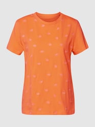 T-Shirt mit Motiv-Stitching von Tom Tailor Orange - 44