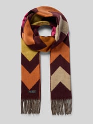 Sjaal met logopatch, model 'Cashmink' van Fraas Bordeaux - 27