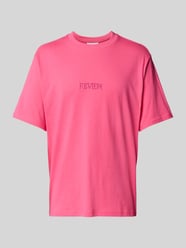 T-shirt z wyhaftowanym logo od REVIEW - 6