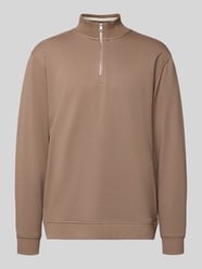 Regular Fit Troyer aus reiner Baumwolle von Marc O'Polo DENIM Beige - 13