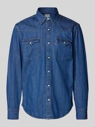 Regular Fit Jeanshemd mit Label-Detail Modell 'BARSTOW' von Levi's® Blau - 3