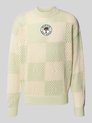 Gebreide pullover met ajourpatroon van BLKVIS - 3