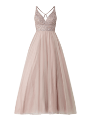 Abendkleid mit Zierperlenbesatz  von Unique Lila - 37