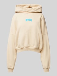 Oversized Hoodie mit Label-Print von Review Beige - 18