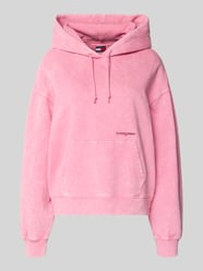 Regular Fit Hoodie aus Baumwoll-Mix von Tommy Jeans Pink - 24