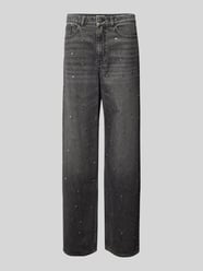 Relaxed Fit Jeans mit Ziersteinbesatz von Jake*s Casual Schwarz - 10