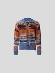 Strickjacke mit Allover-Muster von Maison Flaneur Orange - 28