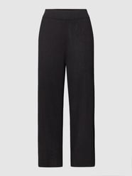 Stoffen broek in riblook, model 'SHIMMERING MOMENTS' van Taifun Grijs / zwart - 19