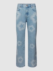 Baggy Jeans mit Muster von REVIEW Blau - 47