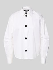 Bluzka o kroju regular fit z bawełny z bufiastymi rękawami od Armani Exchange - 17