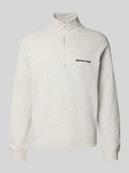 Sweatshirt mit Troyer-Kragen und Label-Stitching von Jack & Jones - 5