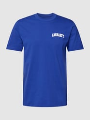 T-Shirt mit Label-Print Modell 'UNIVERSITY SCRIPT' von Carhartt Work In Progress Lila - 3