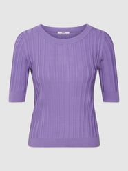 Strickpullover mit Rundhalsausschnitt von Esprit Lila - 4