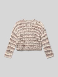 Strickpullover mit Rundhalsausschnitt Modell 'sunset' von Mango Bordeaux - 24