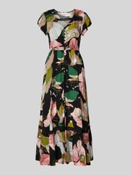 Maxikleid aus Viskose mit V-Ausschnitt von Apricot - 20