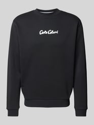 Sweatshirt mit Label-Print von CARLO COLUCCI Schwarz - 4