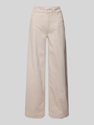 Flared Cut Jeans mit Eingrifftaschen von Christian Berg Woman Beige - 6
