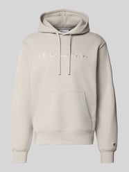 Relaxed Fit Hoodie aus Baumwoll-Mix mit Label-Stitching von Champion Beige - 8