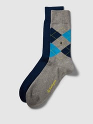 Socken mit Label-Detail im 2er-Pack von Burlington Grau - 17