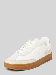 Sneaker aus echtem Leder Modell 'HERITAGE' von Tommy Hilfiger Beige - 27