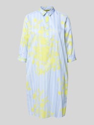 Knielanges Hemdblusenkleid mit kurzer Knopfleiste von Milano Italy - 16