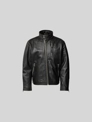 Lederjacke mit Brusttasche von WON HUNDRED Schwarz - 34