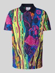 Regular fit poloshirt met korte knoopsluiting van CARLO COLUCCI - 11