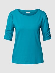 T-Shirt mit U-Ausschnitt von Tom Tailor Türkis - 31