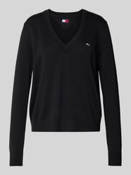 Sweter z dzianiny z wyhaftowanym logo od Tommy Jeans - 14