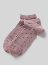 Socken mit gerippten Bündchen und Label-Detail von Christian Berg Woman Rosa - 26