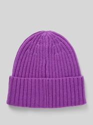 Czapka beanie z szerokim brzegiem od Jake*s Casual Fioletowy - 1