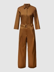 Jumpsuit mit Bindegürtel von Windsor Braun - 47