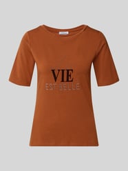 T-shirt met strass-steentjes van MORE & MORE - 6