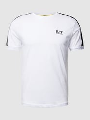 T-Shirt mit Logo-Print von EA7 Emporio Armani Weiß - 34