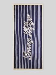 Chusta z mieszanki modalu i bawełny z napisem z logo od Tommy Hilfiger - 7