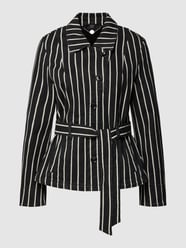Blazer met streepmotief van Marc Cain Grijs / zwart - 7