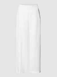 Leinenhose mit Eingrifftaschen von Emily Van den Bergh Weiß - 3