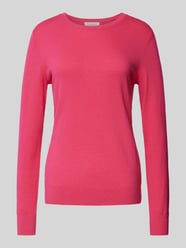 Regular Fit Strickpullover mit gerippten Abschlüssen von Christian Berg Woman Pink - 8