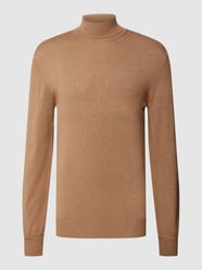 Strickpullover mit Rollkragen Modell 'Ecovero' von Scotch & Soda Braun - 42