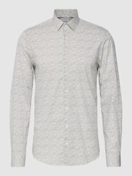 Slim Fit Business-Hemd mit Label-Stitching von CK Calvin Klein Weiß - 29