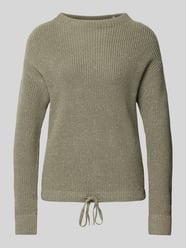 Gebreide pullover met ribboorden van Jake*s Casual Groen - 2