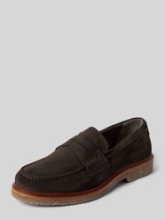 Loafer aus Rindsvelours mit Kreppsohle von Marc O'Polo - 35