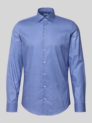 Slim fit zakelijk overhemd van katoen met kentkraag van SEIDENSTICKER - 8